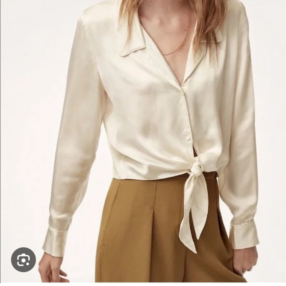Wilfred Cream Satin Women's Top